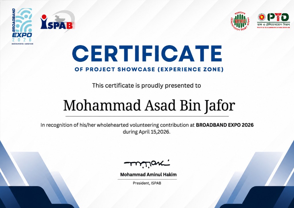 Mohammad Asad Bin Jafor | Full Stack Web Developer & CSE Student
