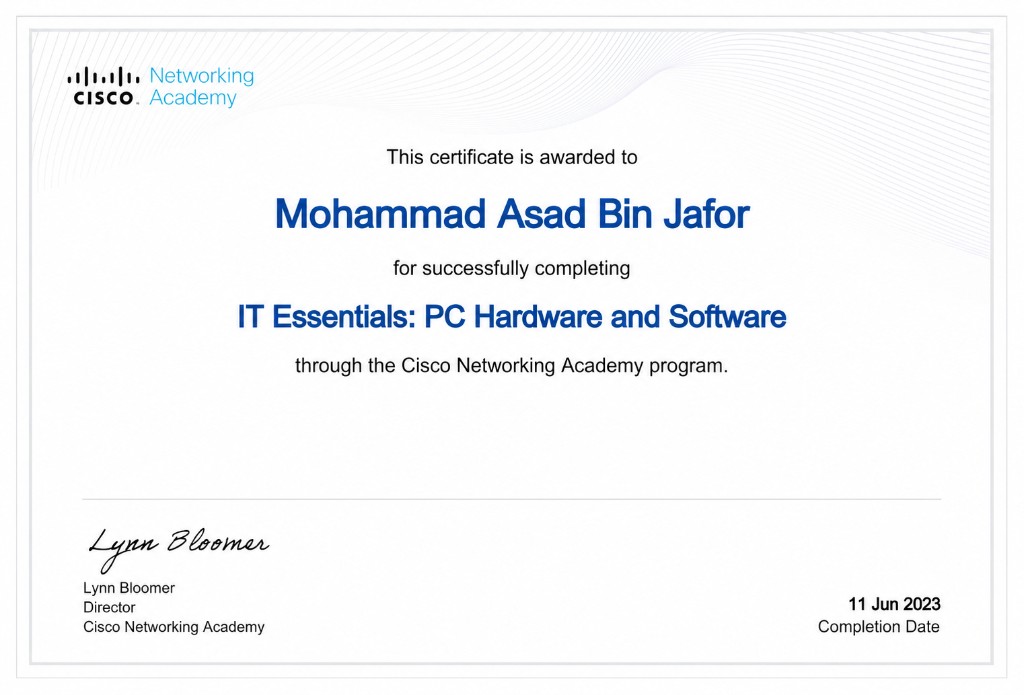Mohammad Asad Bin Jafor | Full Stack Web Developer & CSE Student