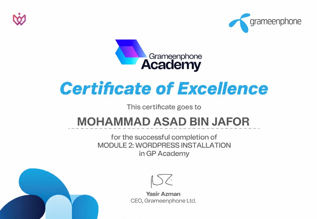 Mohammad Asad Bin Jafor | Full Stack Web Developer & CSE Student