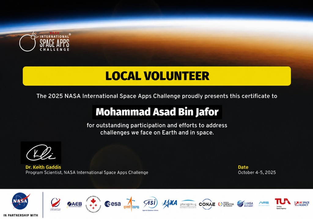 Mohammad Asad Bin Jafor | Full Stack Web Developer & CSE Student